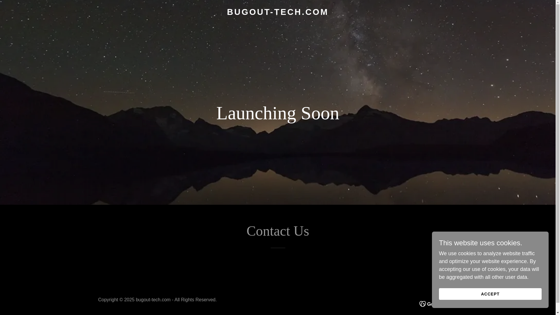 website screenshot of https://bugout-tech.com/