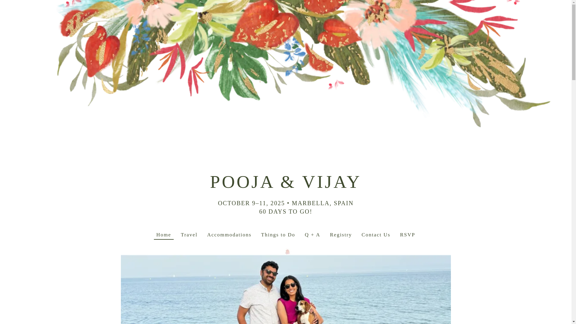 website screenshot of https://poojavijay.com/