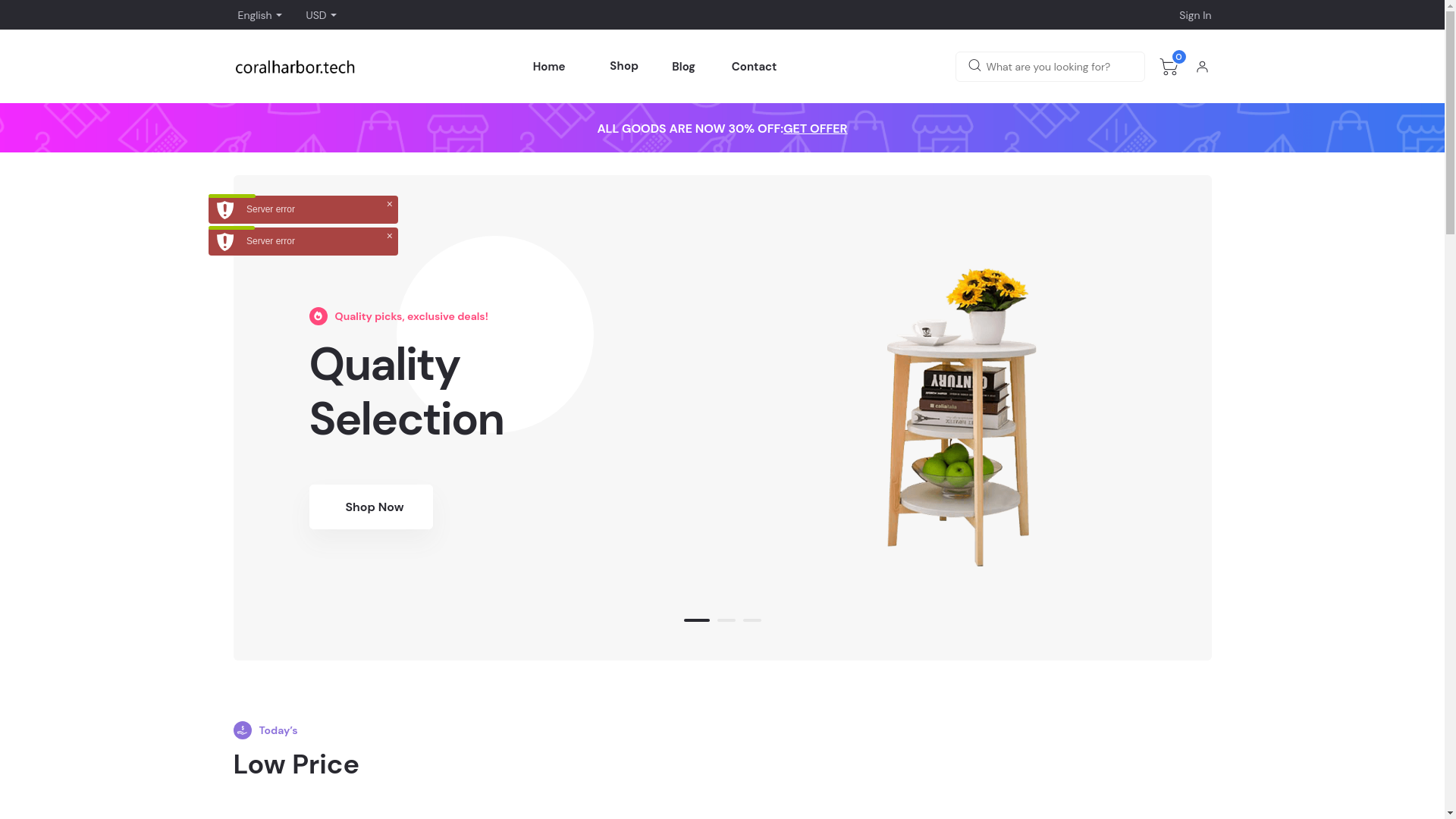 website screenshot of https://coralharbor.pages.dev/