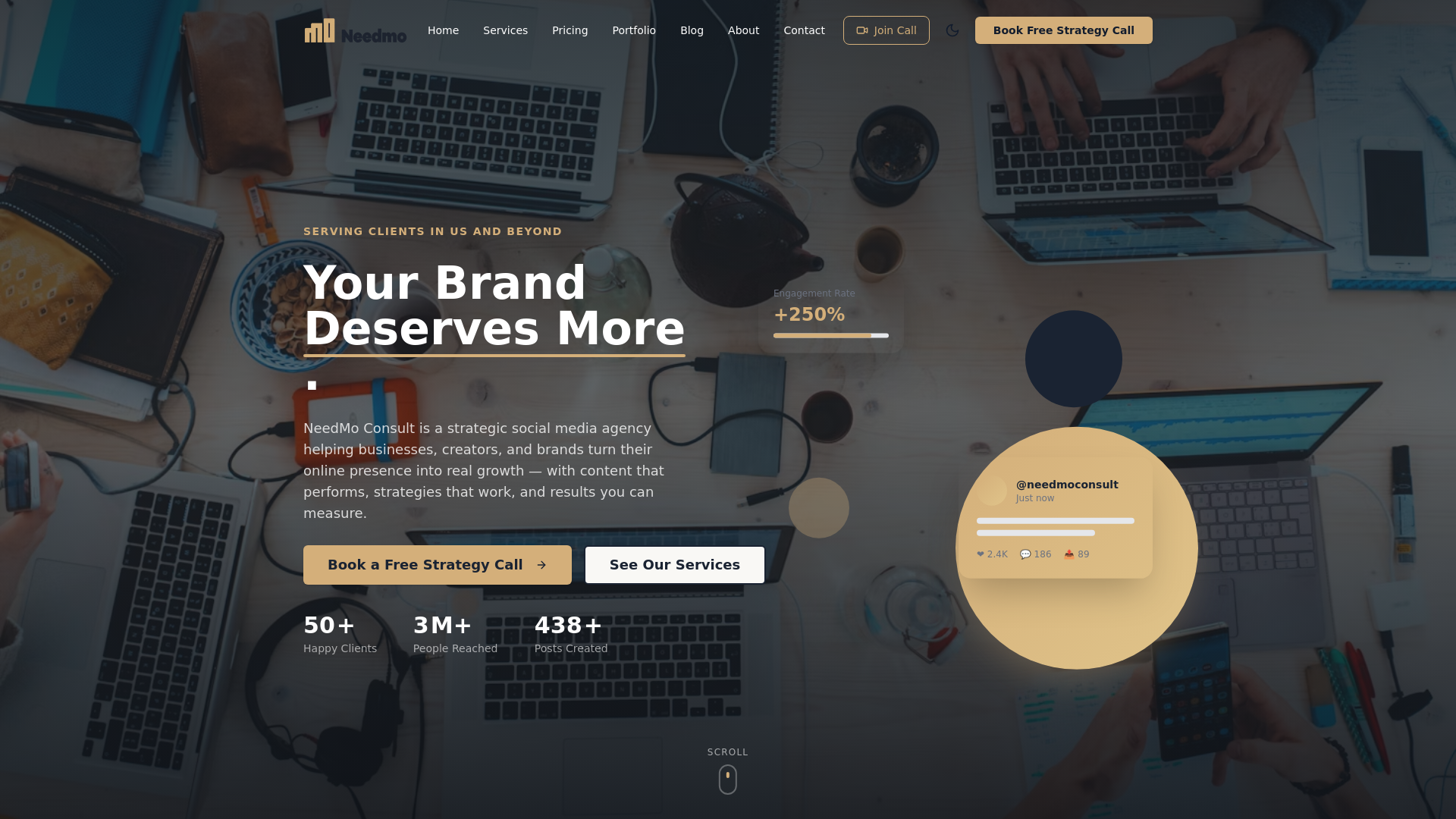 website screenshot of https://needmo-frontend.pages.dev/