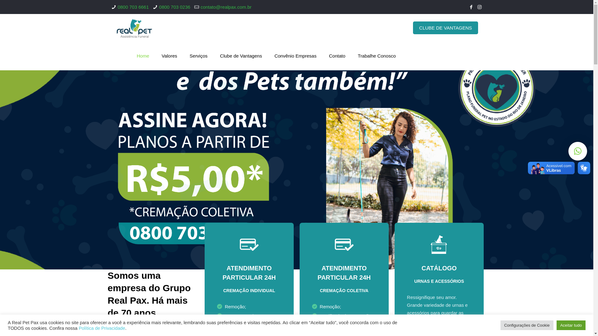 website screenshot of https://cremacaopetrj.com.br/