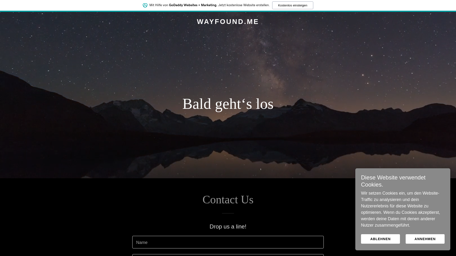 website screenshot of https://wayfound.me/