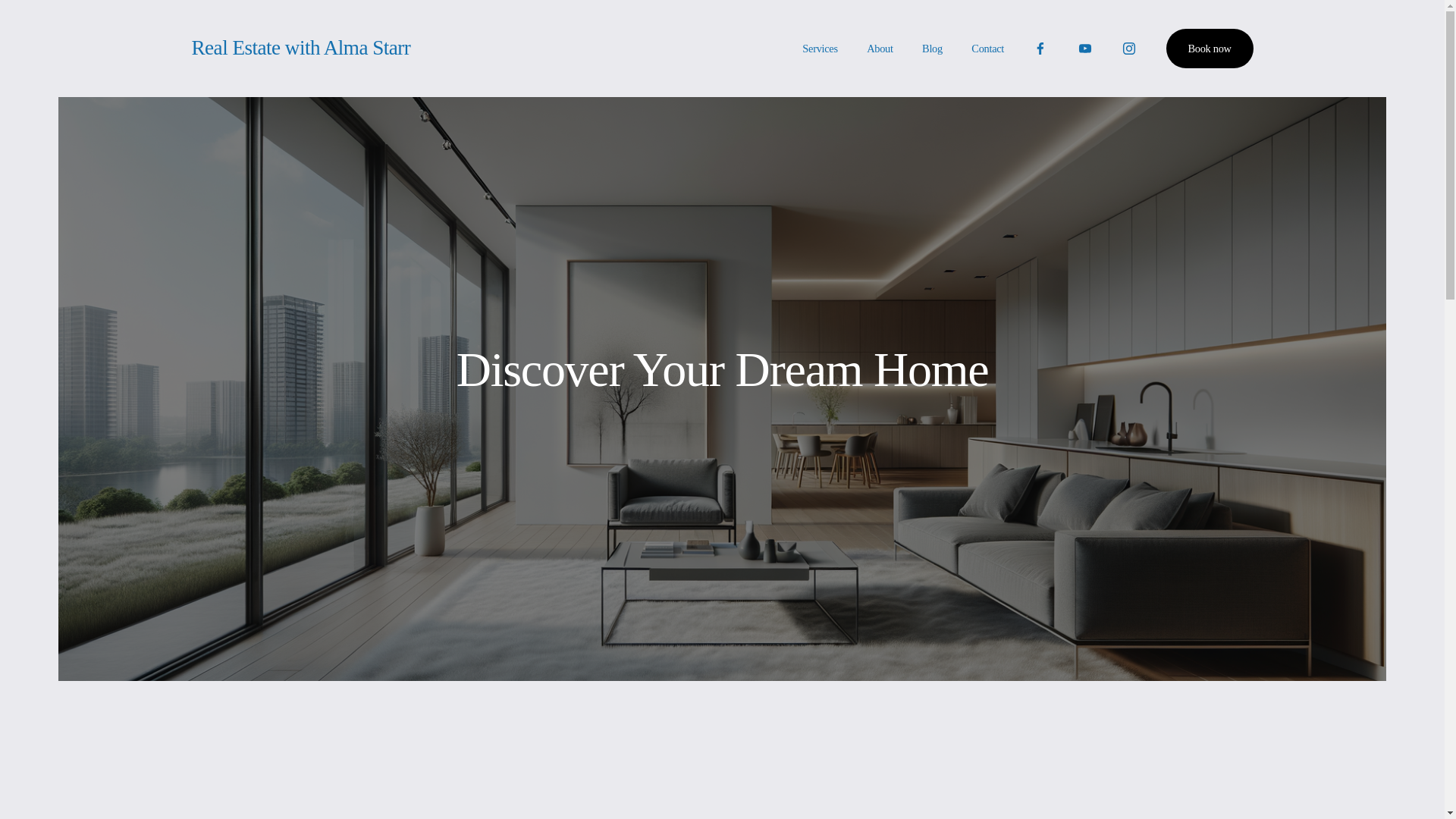 website screenshot of https://realestatewithalmastarr.com/