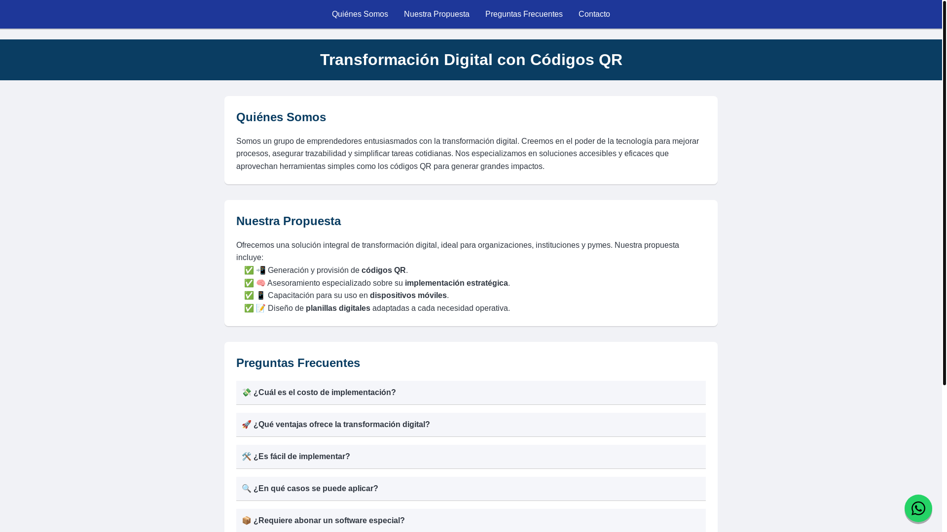 website screenshot of https://haceloconqr.pages.dev/