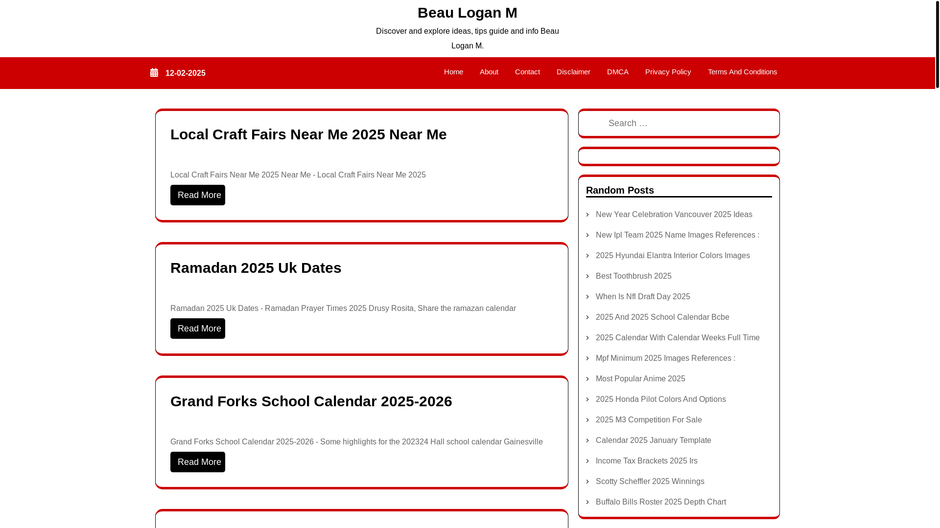 website screenshot of https://beauloganm.pages.dev/