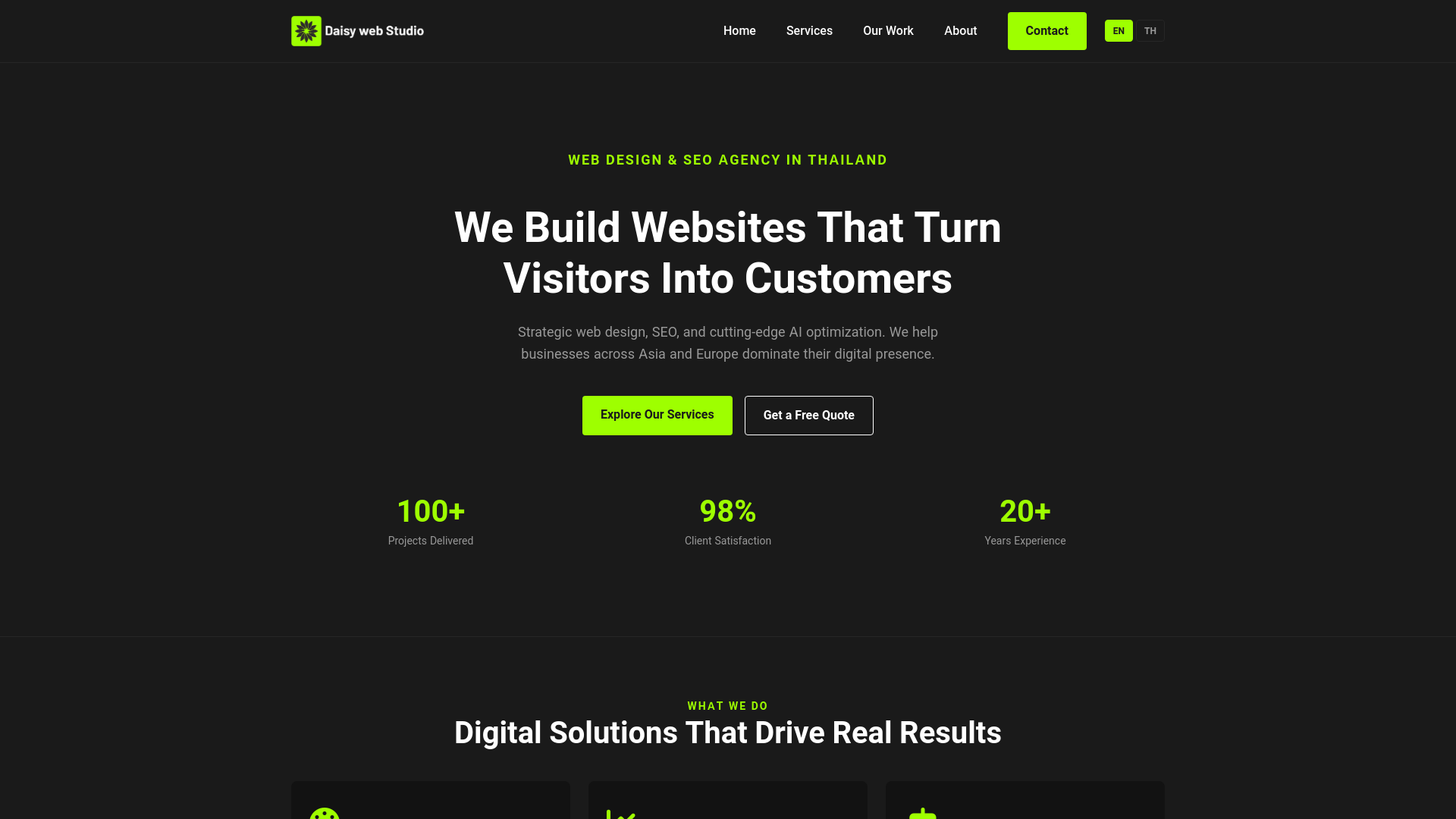 website screenshot of https://daisywebstudio.pages.dev/