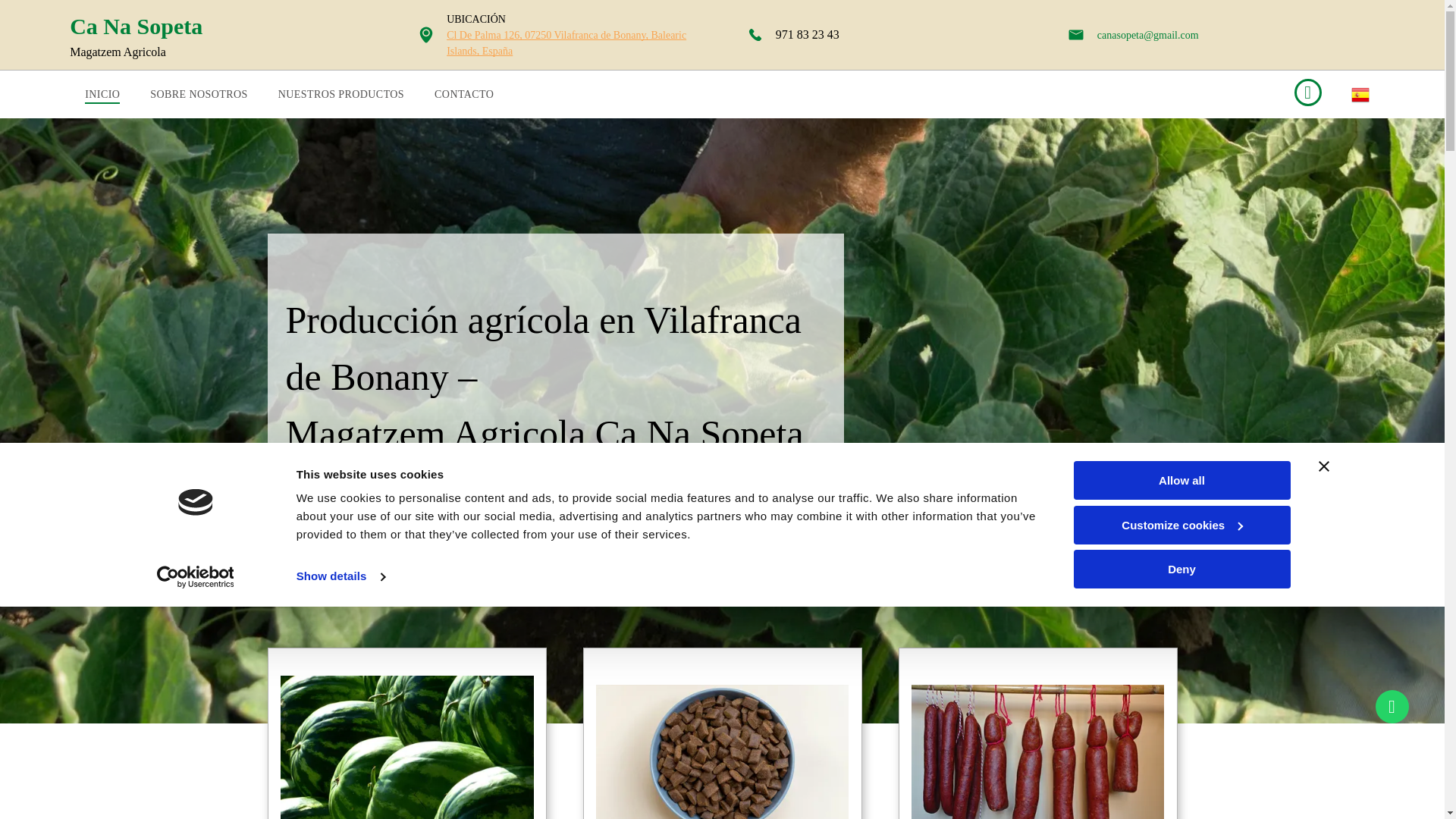 website screenshot of https://canasopeta.com/