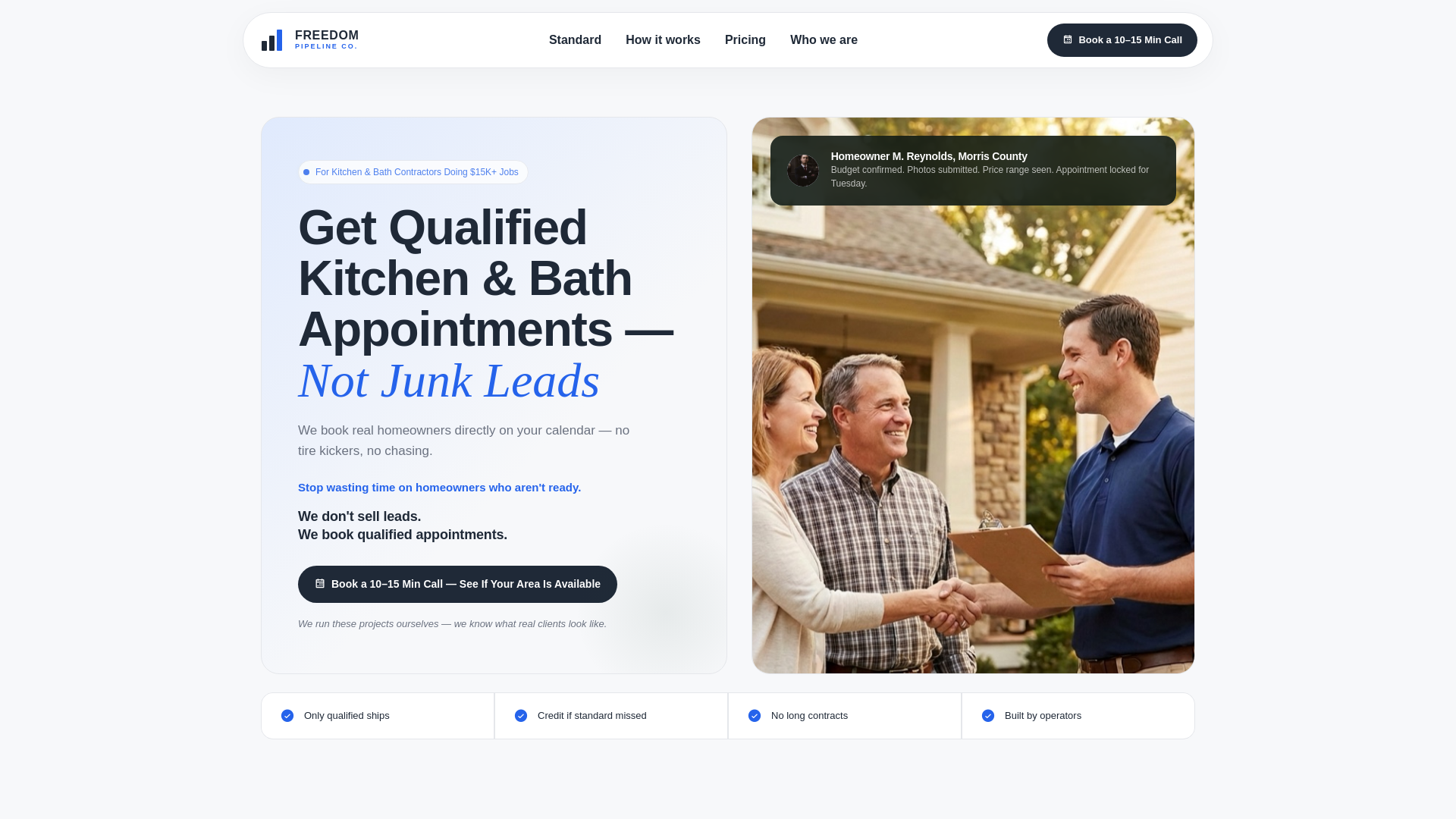 website screenshot of https://joinfreedompipeline.com/