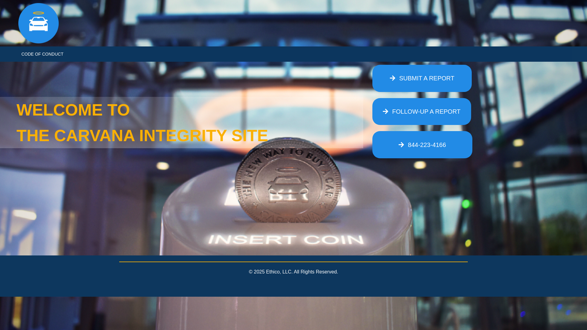 website screenshot of https://carvanaintegrity.com/