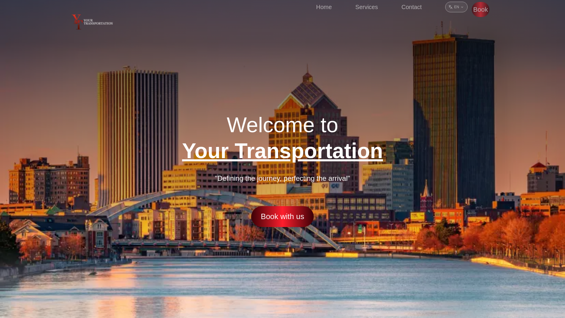 website screenshot of https://yourtransportationrides.com/