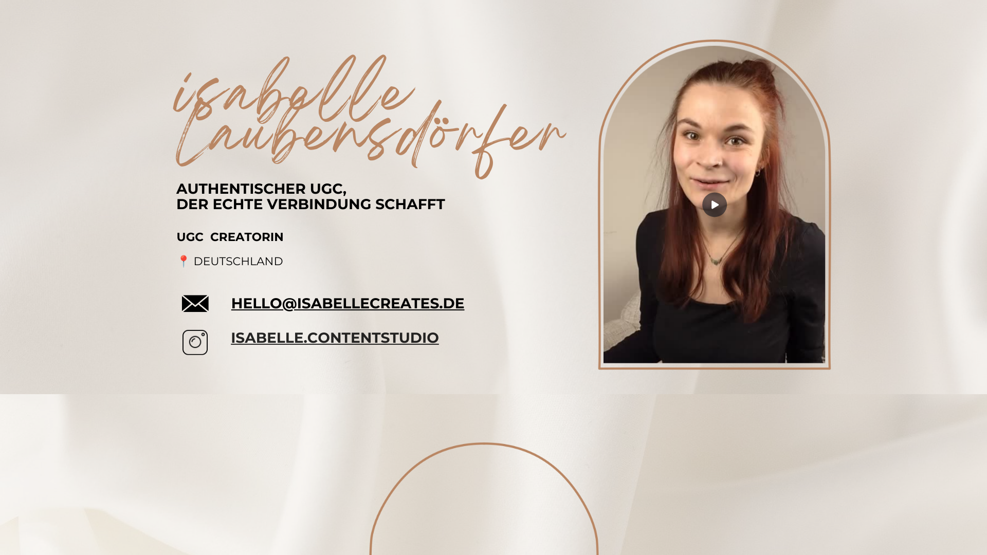 website screenshot of https://isabellecreates.de