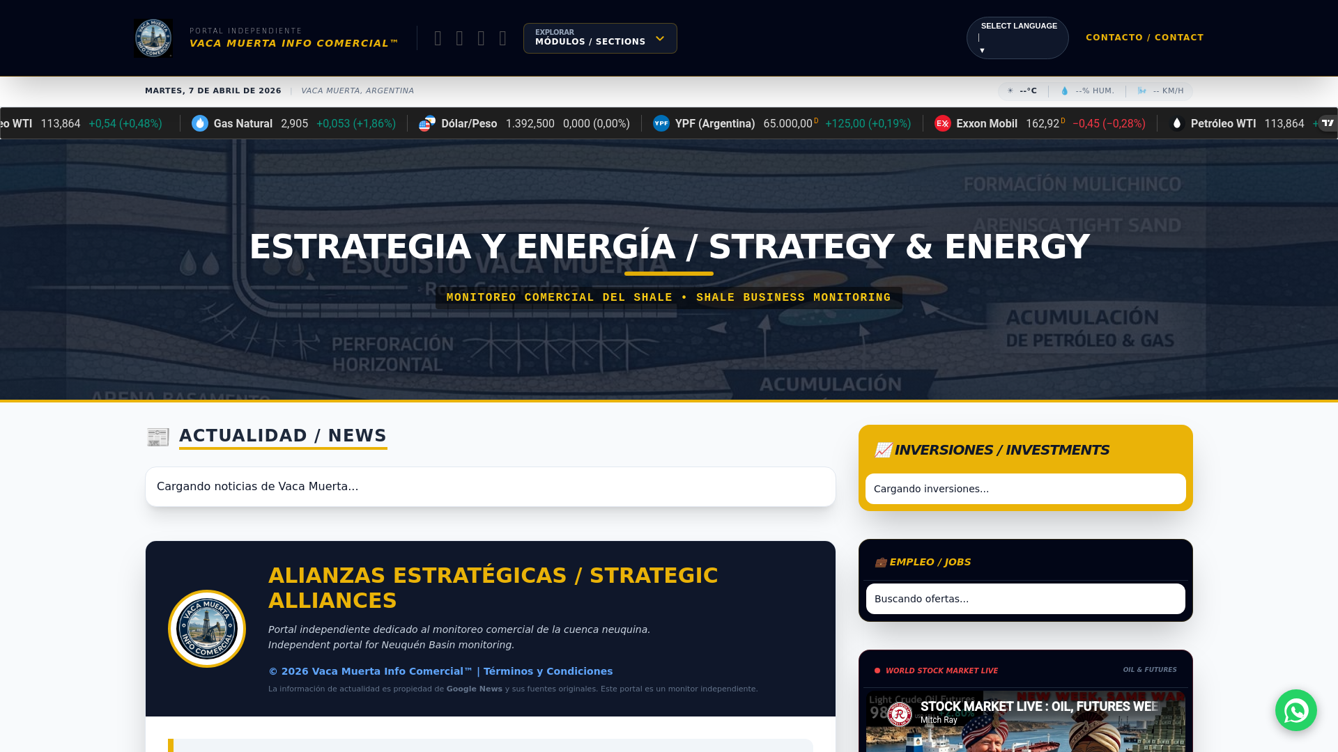 website screenshot of https://vacamuertapetrol.com