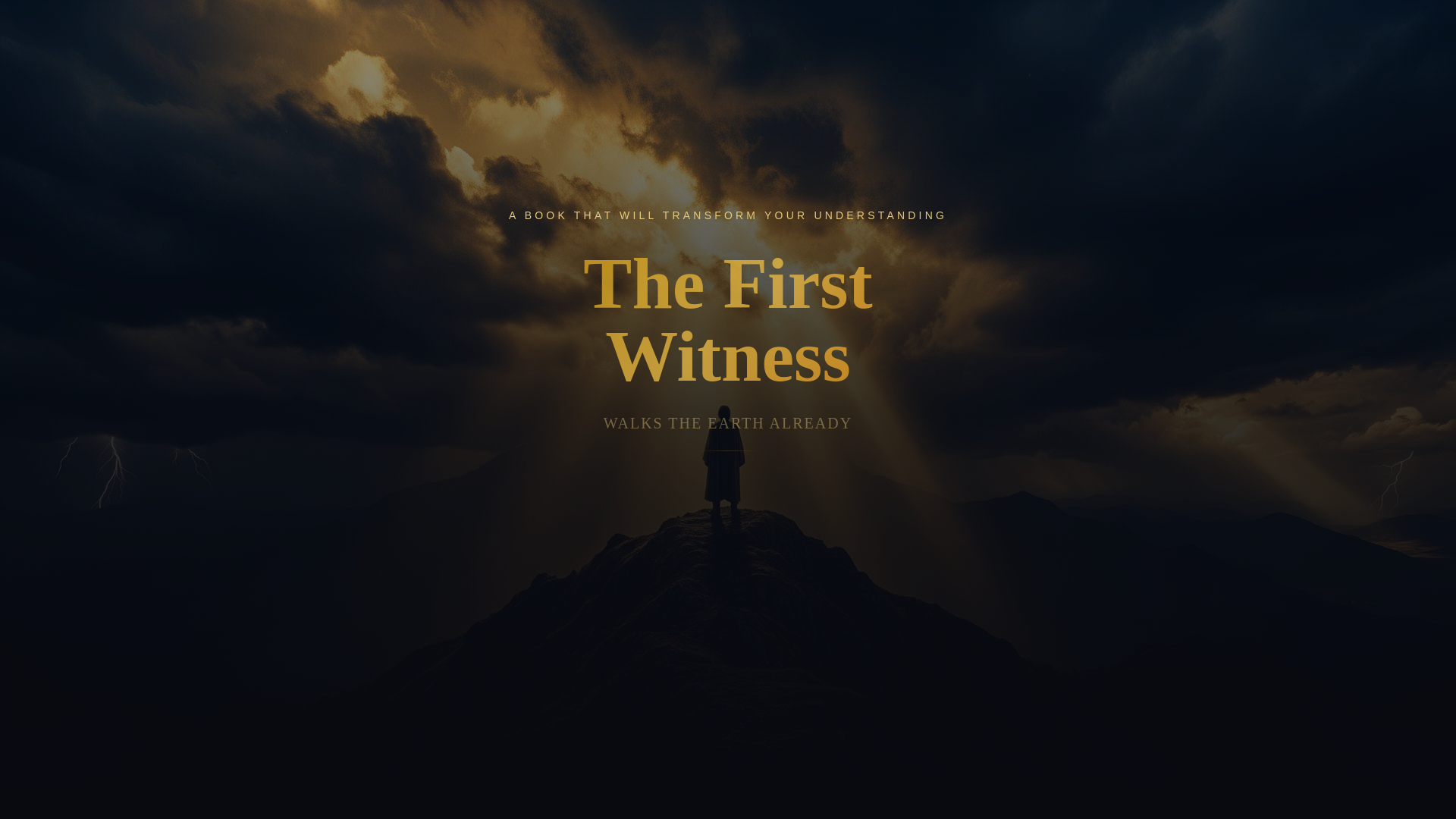 website screenshot of https://thefirstwitness.online