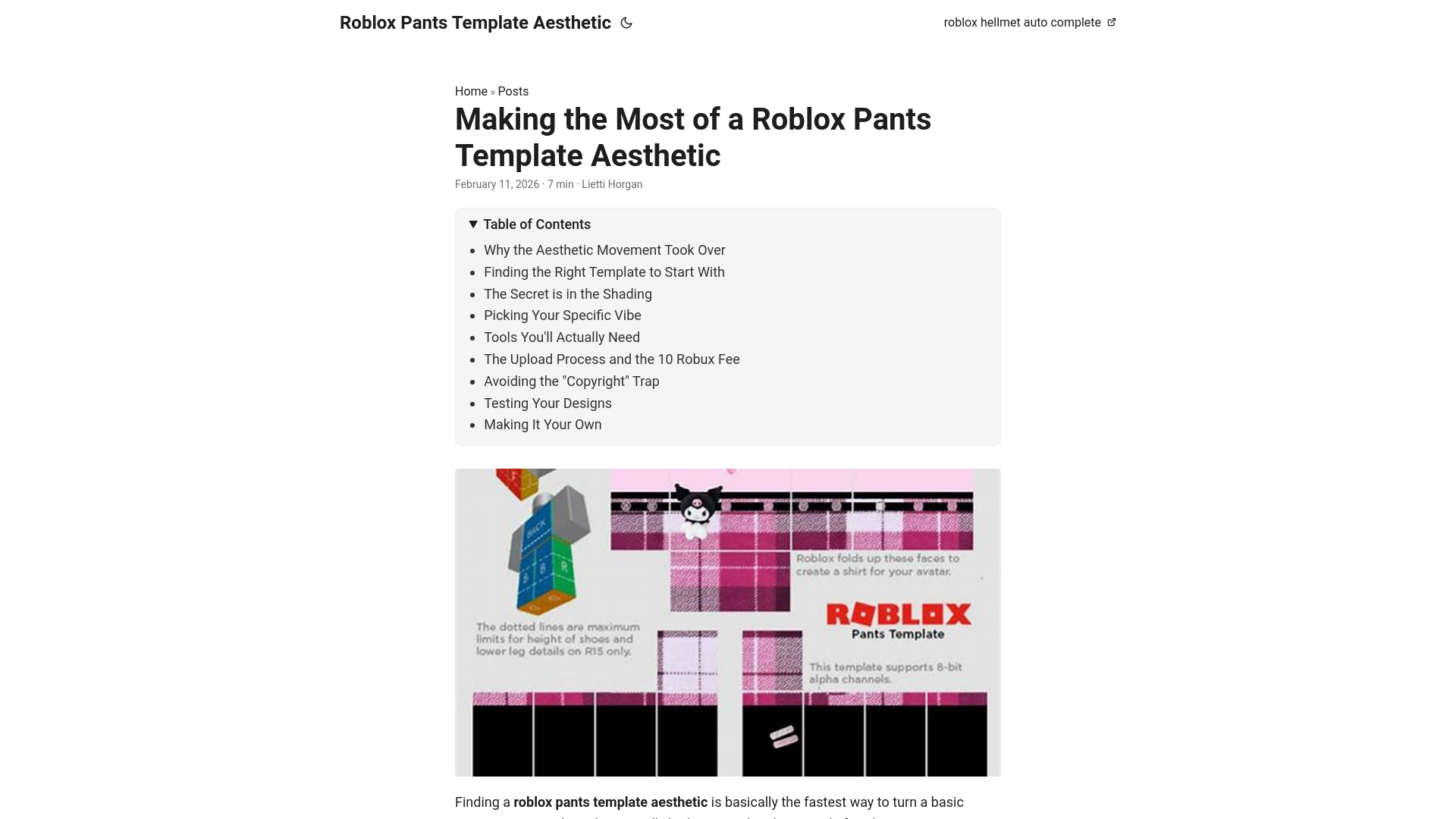 website screenshot of https://roblox-pants-template-aesthetic.pages.dev/