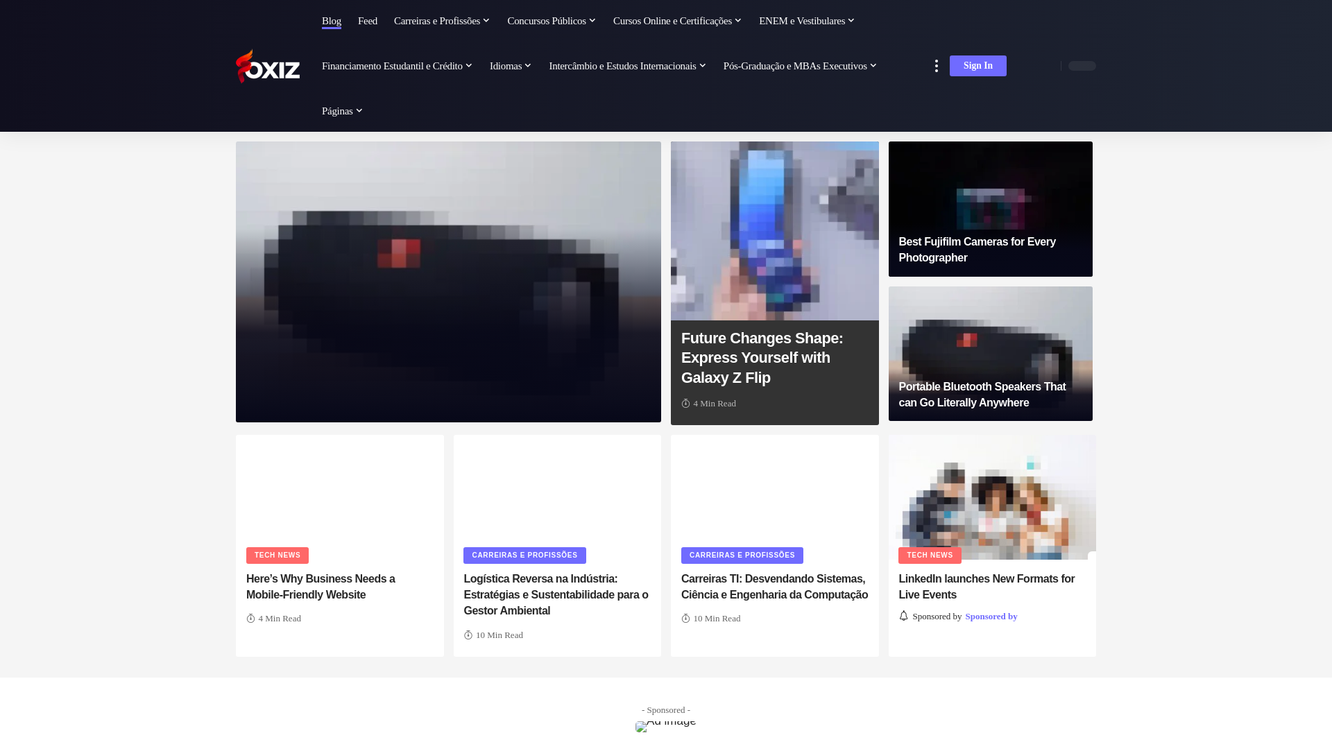 website screenshot of https://estudocentral.com
