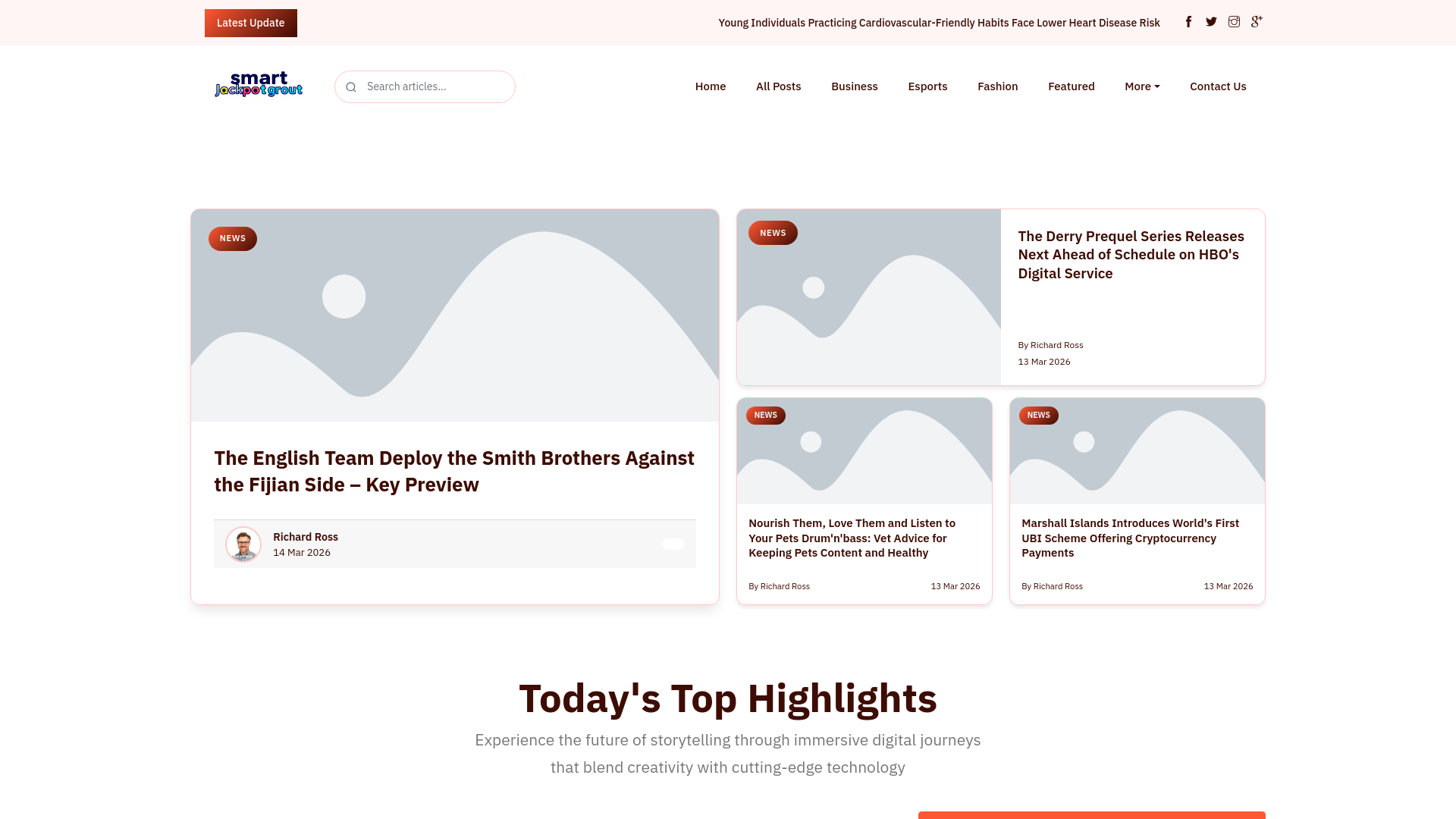 website screenshot of https://smartjackpotgroup.com/