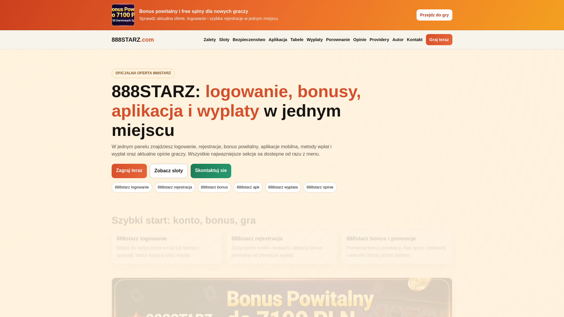 website screenshot of https://888starz-logowanie.pl