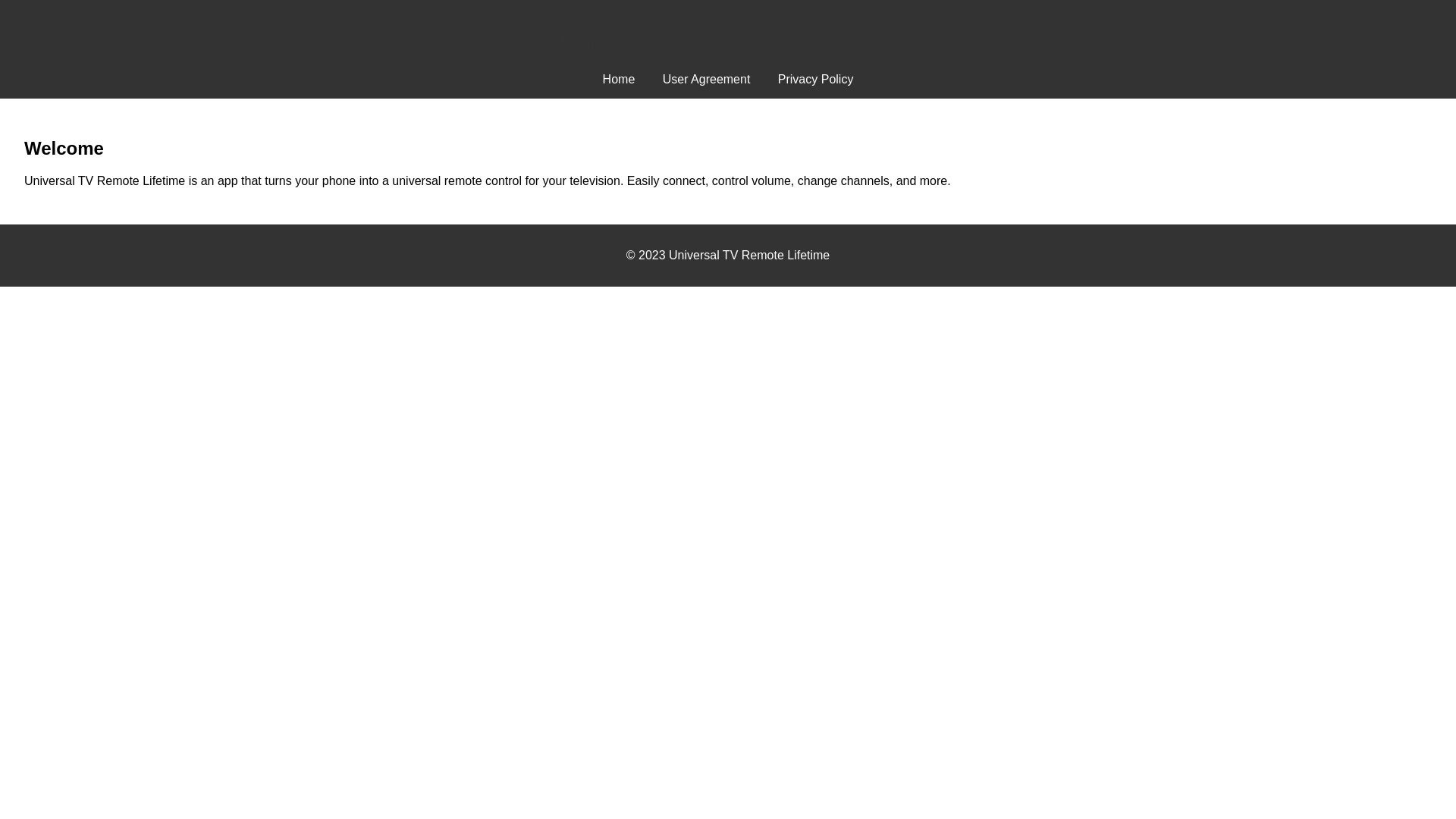 website screenshot of https://universaltvremotelifetime.pages.dev/