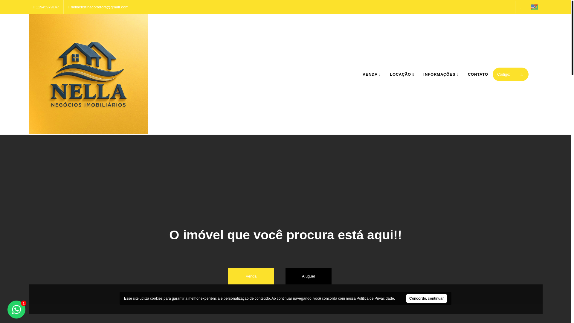 website screenshot of https://nellanegociosimobiliarios.com.br/