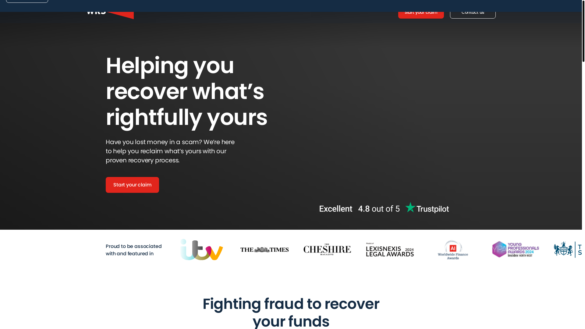 website screenshot of https://bureaurecover.live/