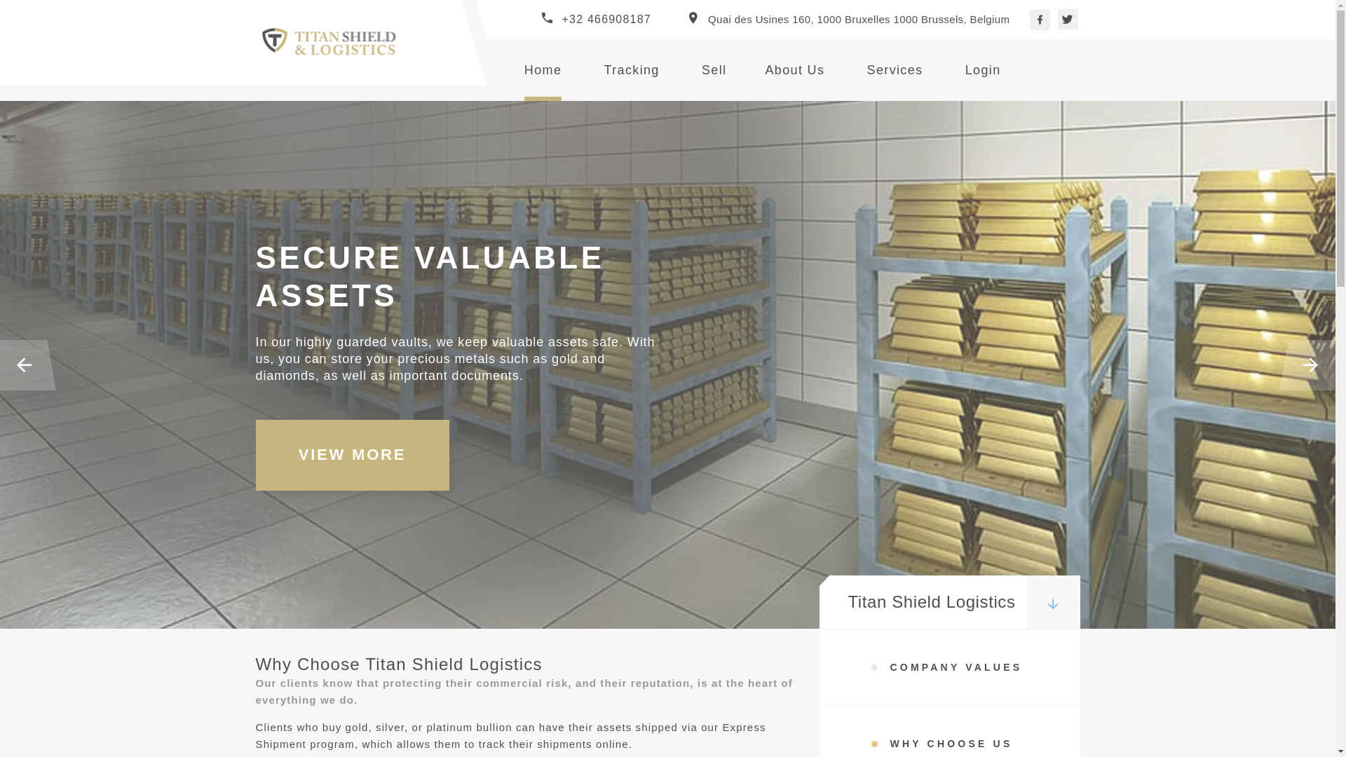 website screenshot of https://titanshieldlogistics.com/