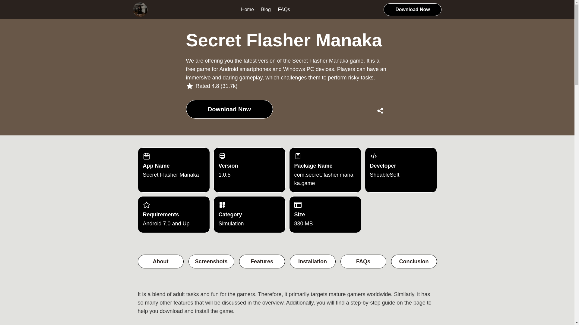 website screenshot of https://secret-flasher-manaka.pages.dev/