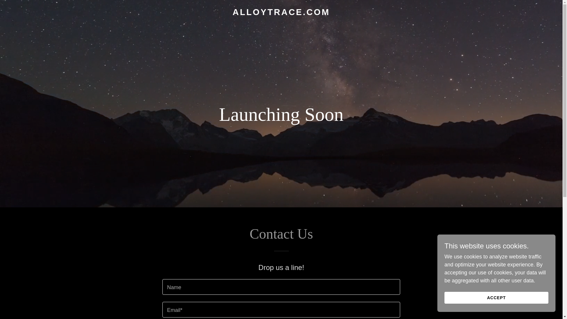 website screenshot of https://alloytrace.com/