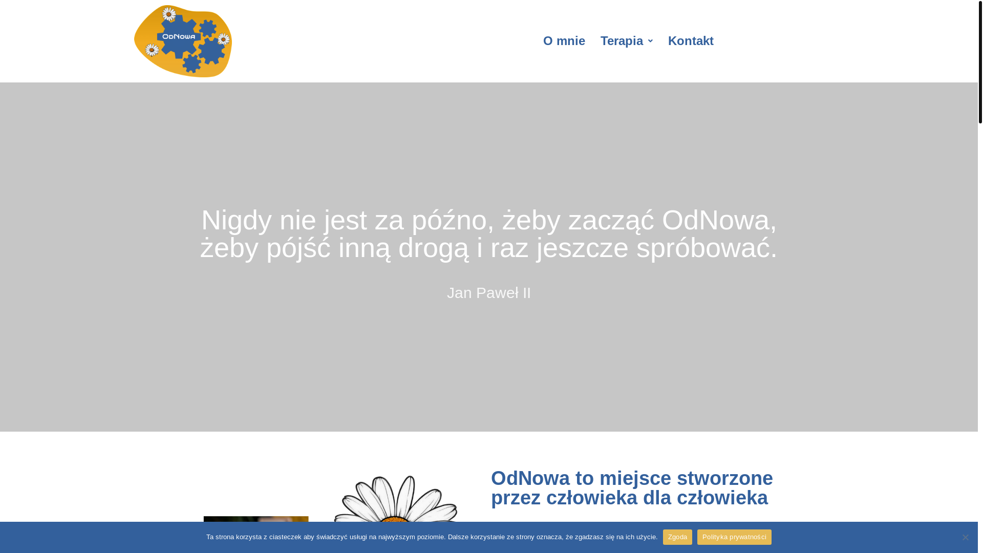 website screenshot of https://gabinetodnowaart.pl/
