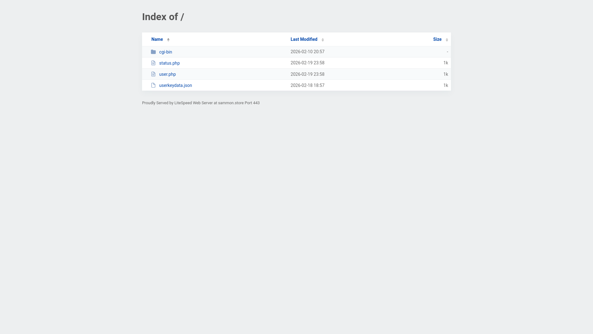 website screenshot of https://sammon.store/