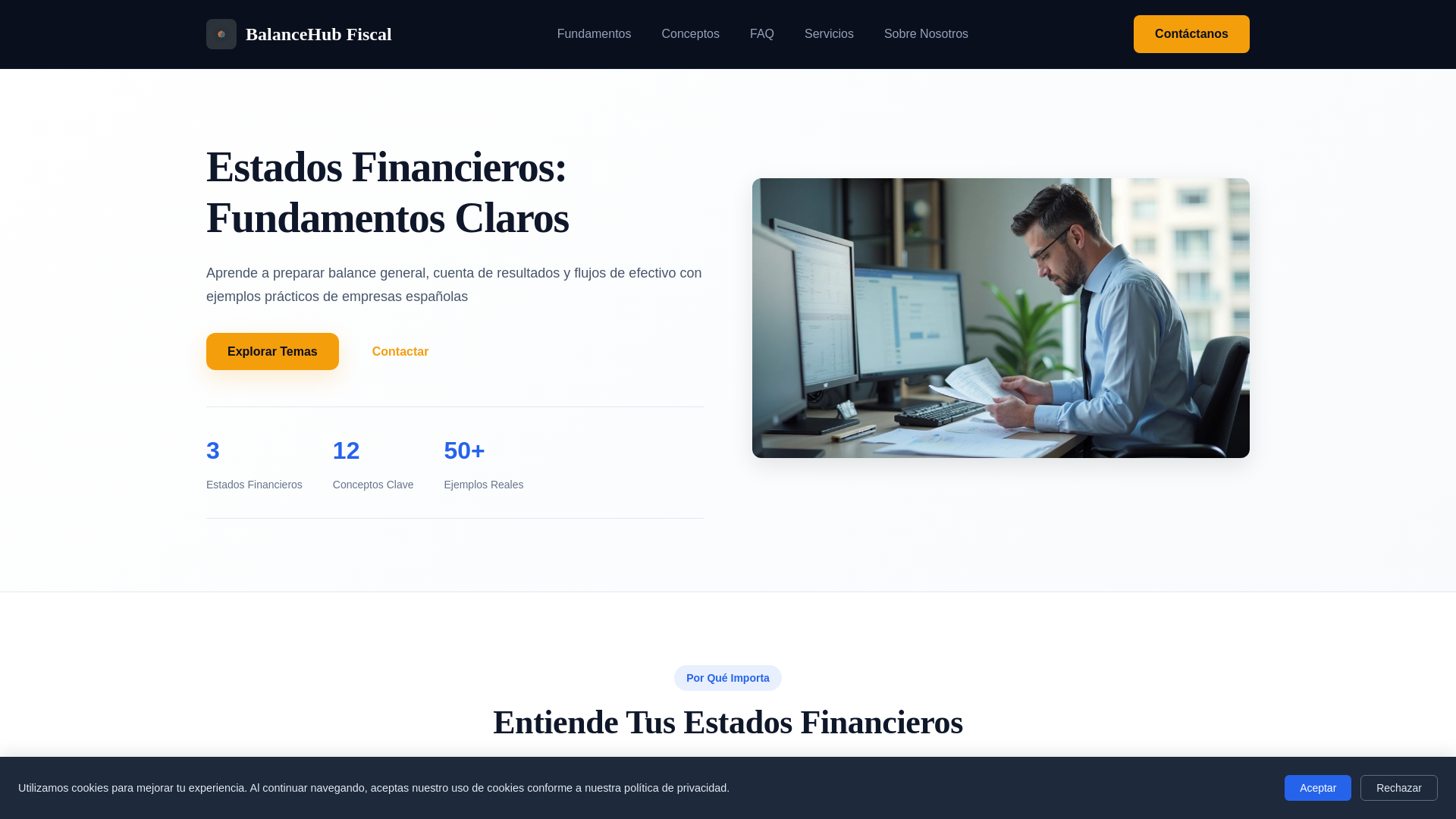 website screenshot of https://balancehubfiscal.com/