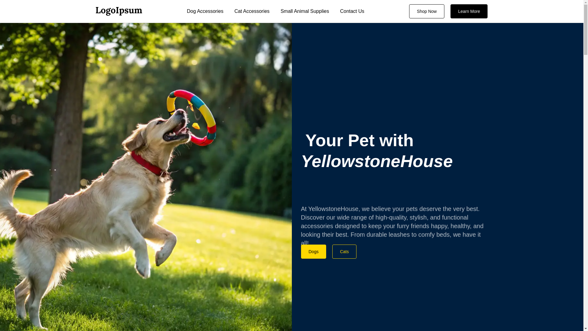 website screenshot of https://yellowstonehouse.shop/