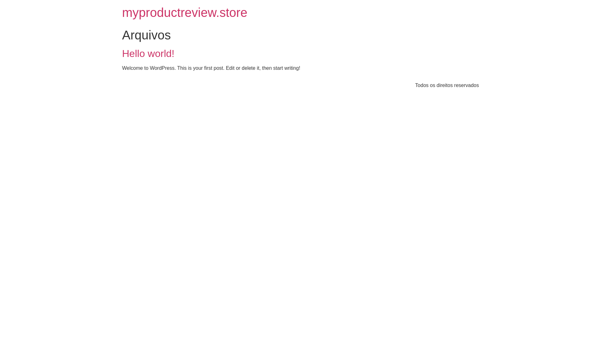 website screenshot of https://myproductreview.store/