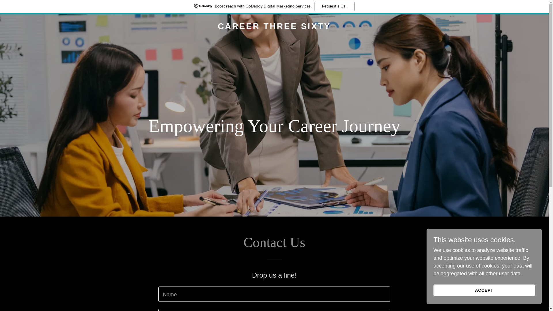 website screenshot of https://careerthreesixty.com/