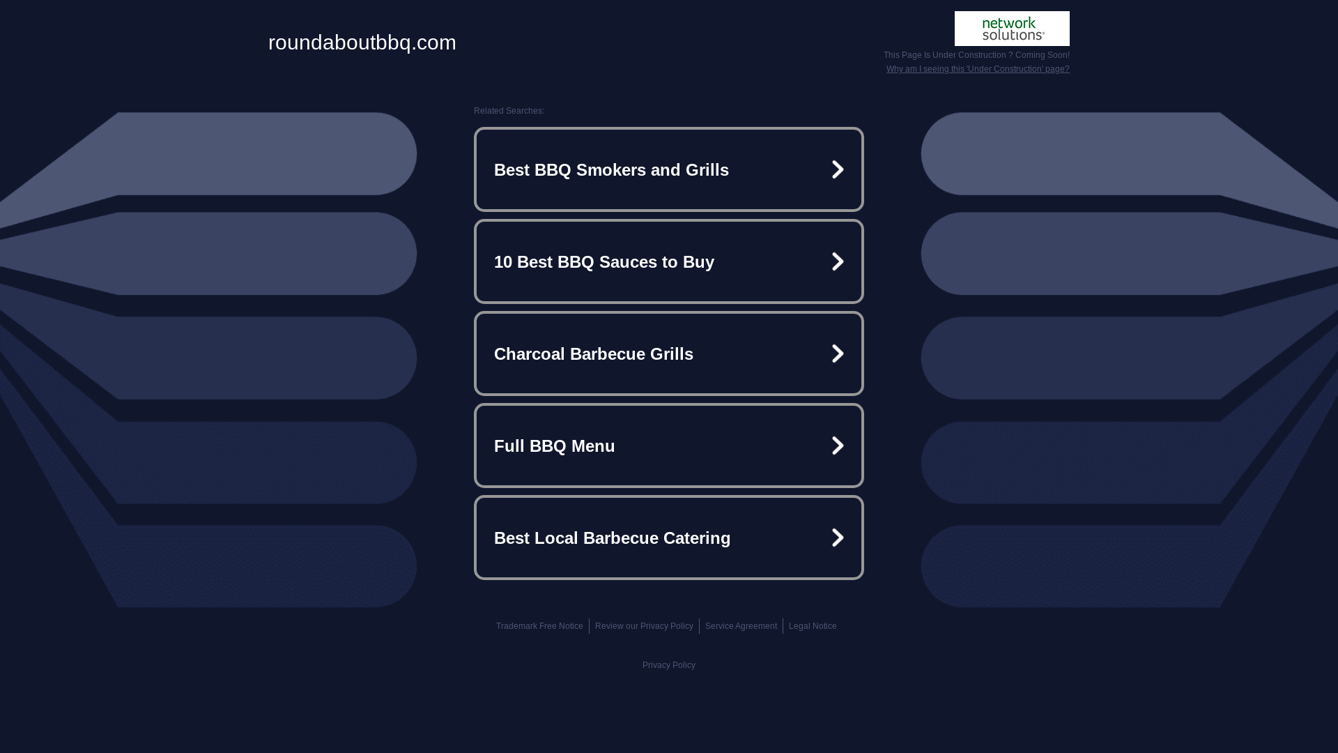 website screenshot of https://roundaboutbbq.com/