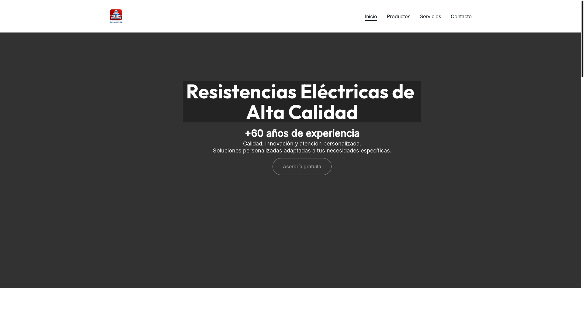website screenshot of https://tercalor.com.ar/