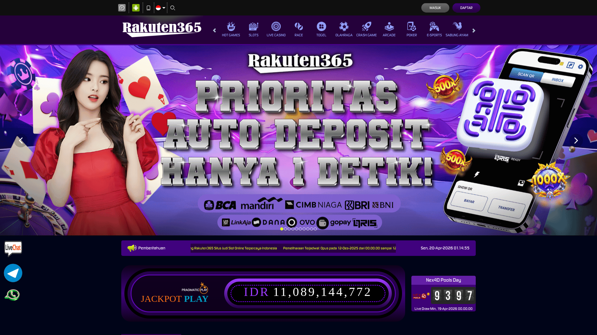 website screenshot of https://rakuten365-king.com