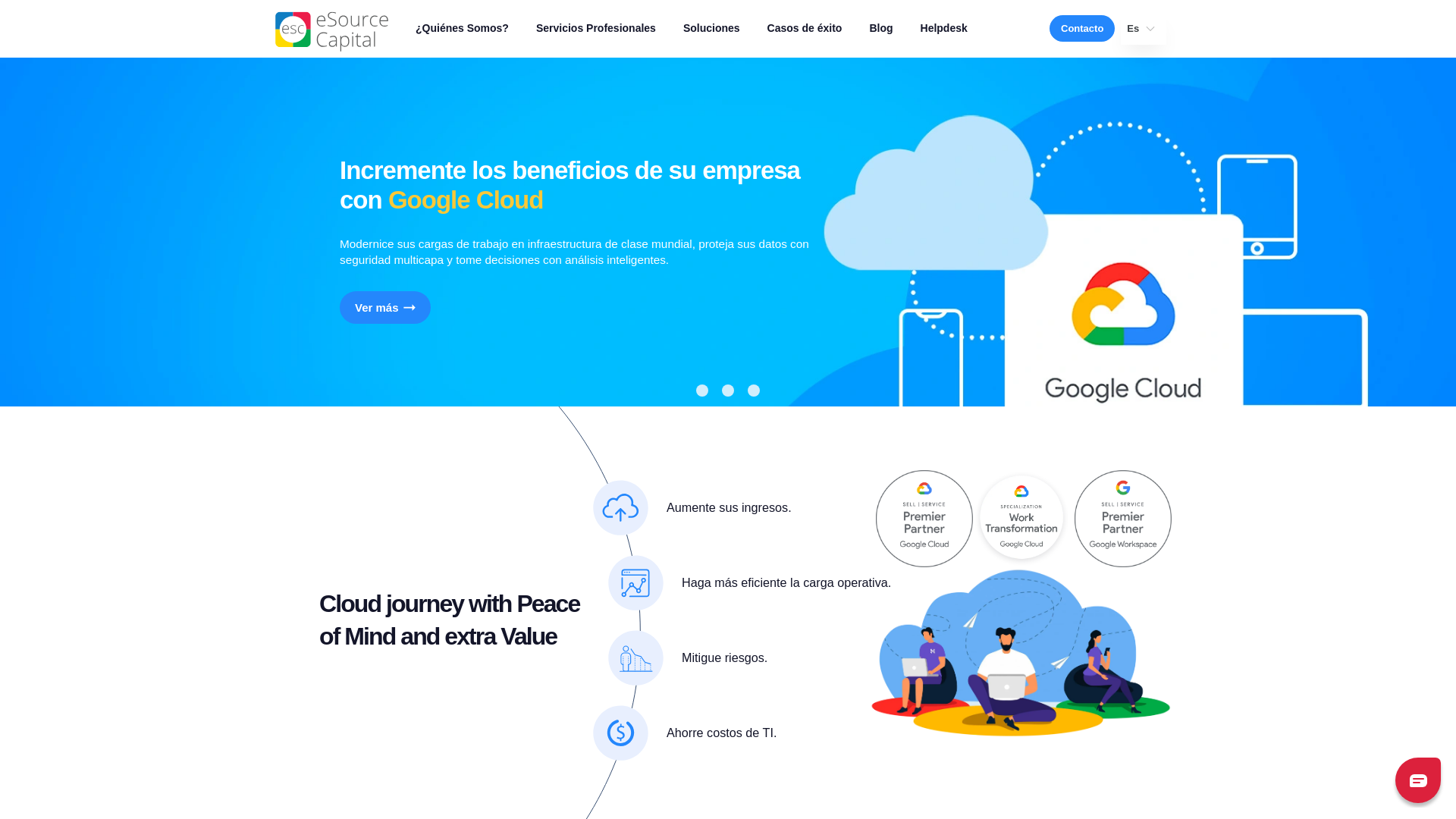 website screenshot of https://www.esourcecapital.com/