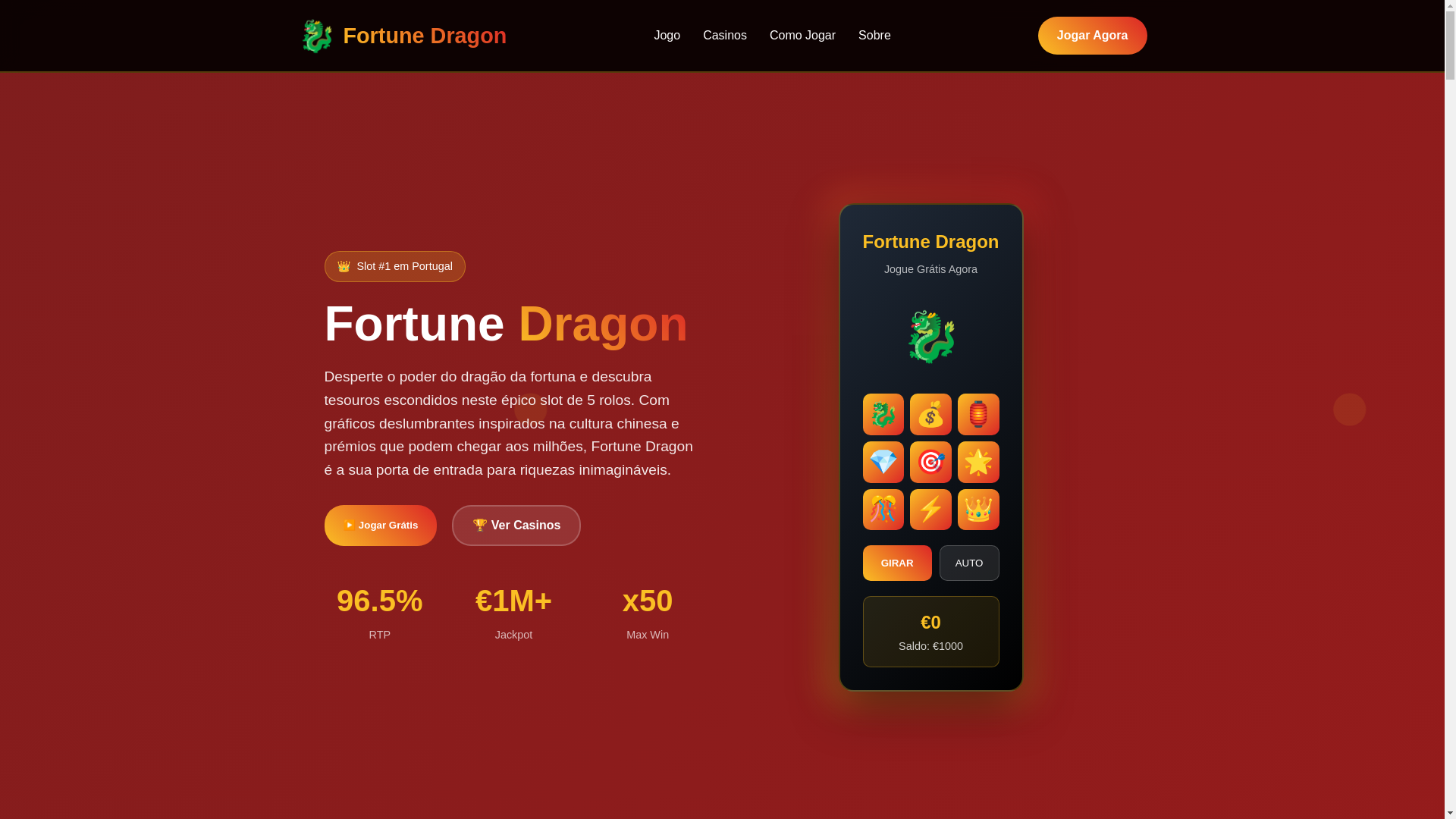 website screenshot of https://fortunedragonpt-13.com/