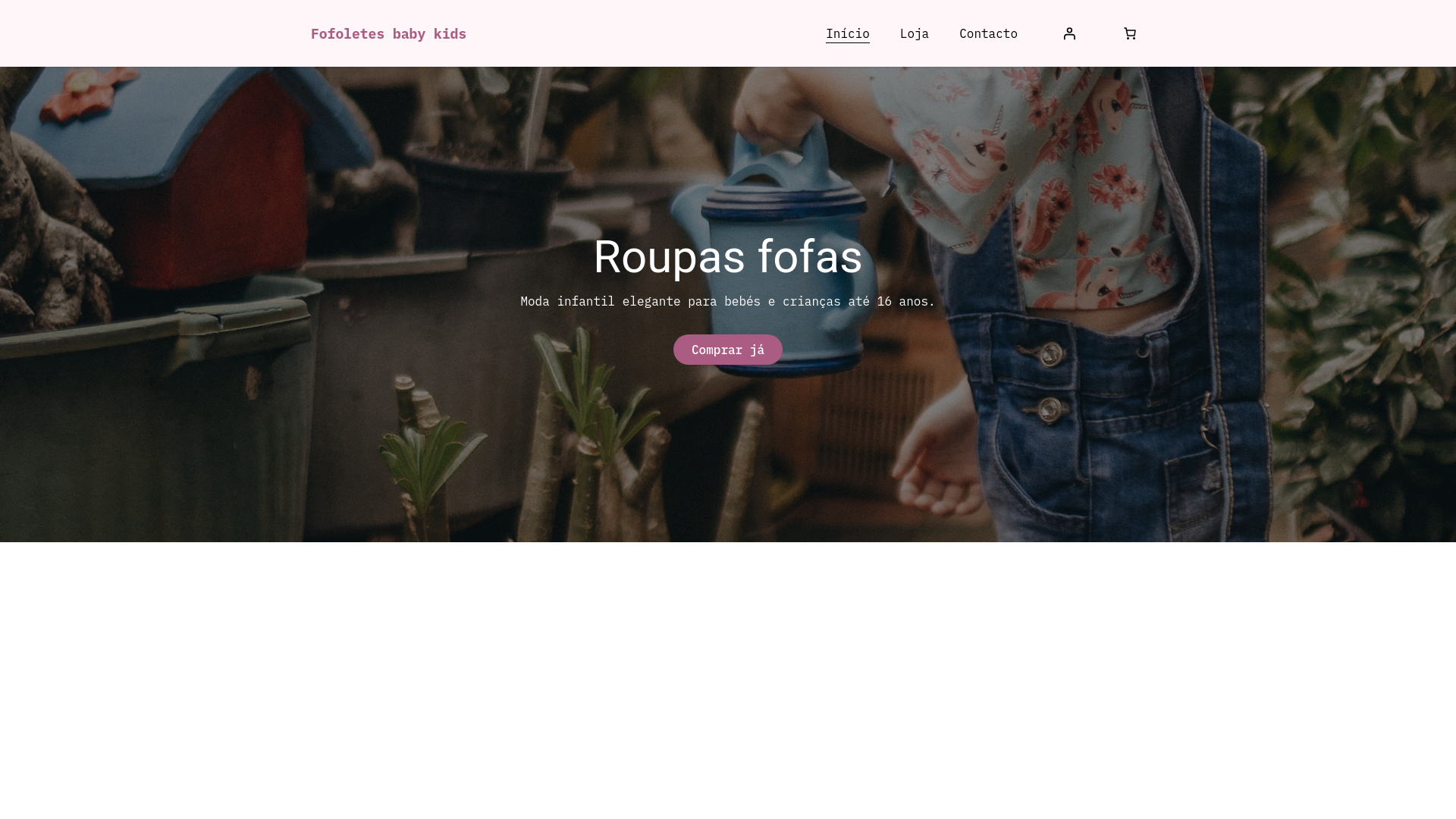 website screenshot of https://fofoletesbabykids.com.br