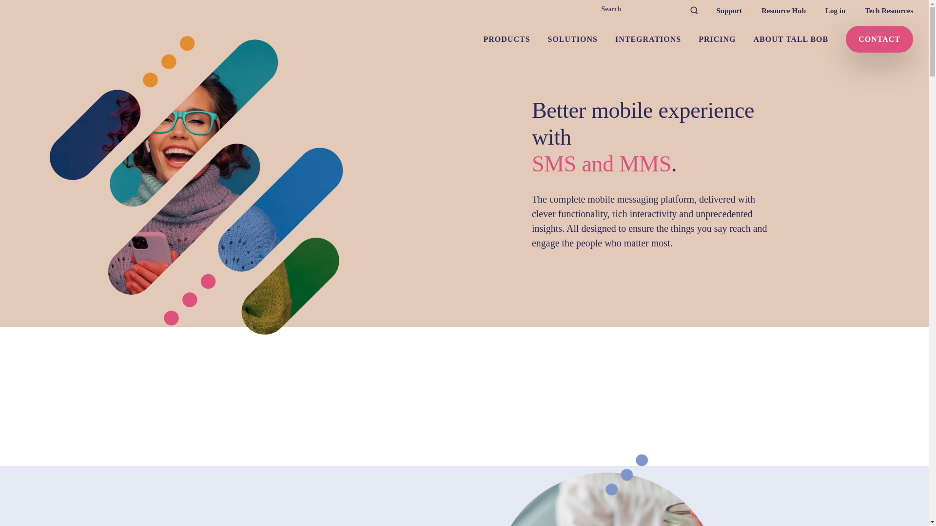 website screenshot of https://tallbobsms.com/