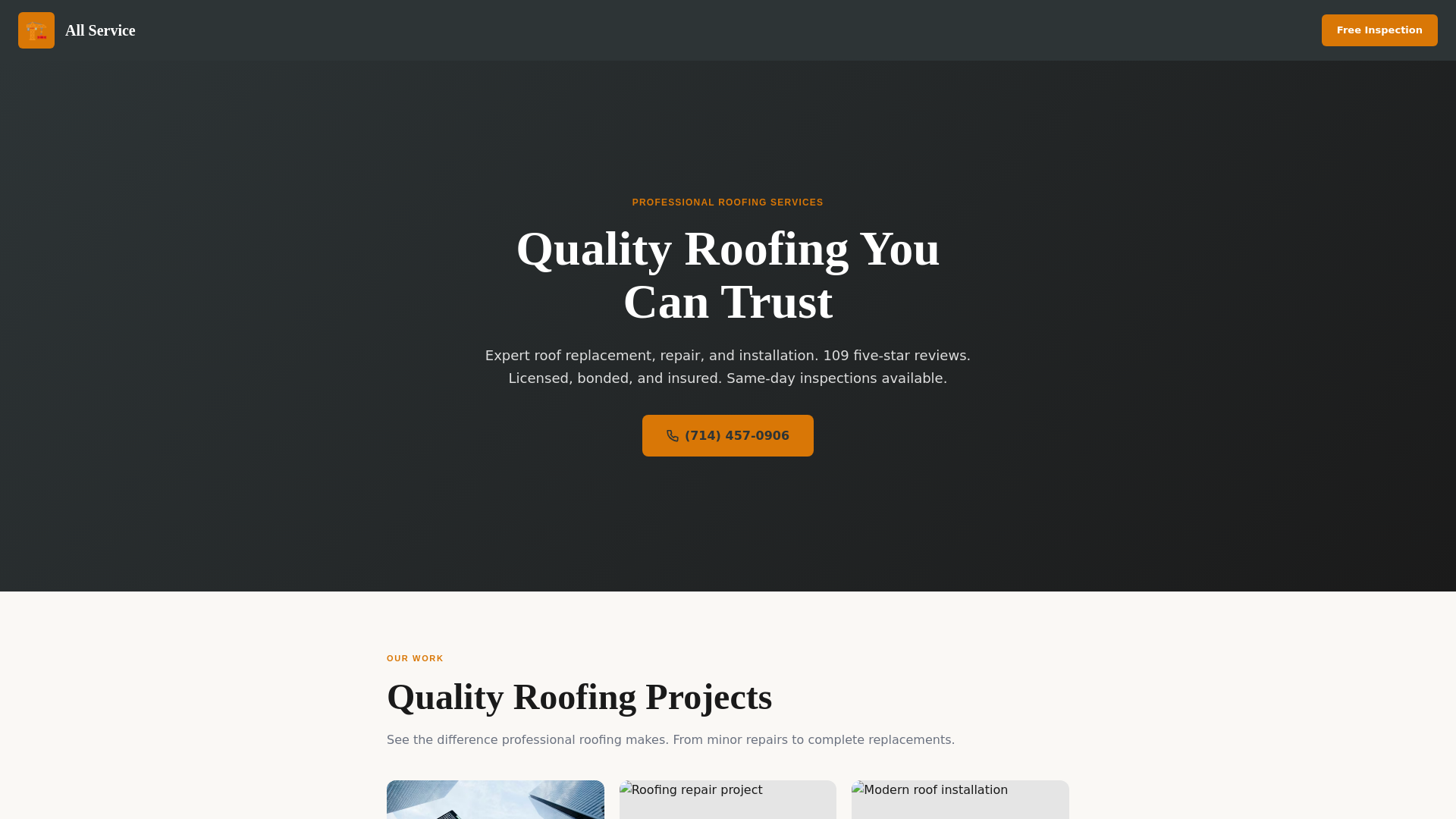 website screenshot of https://wummble-demo-allservice.pages.dev/