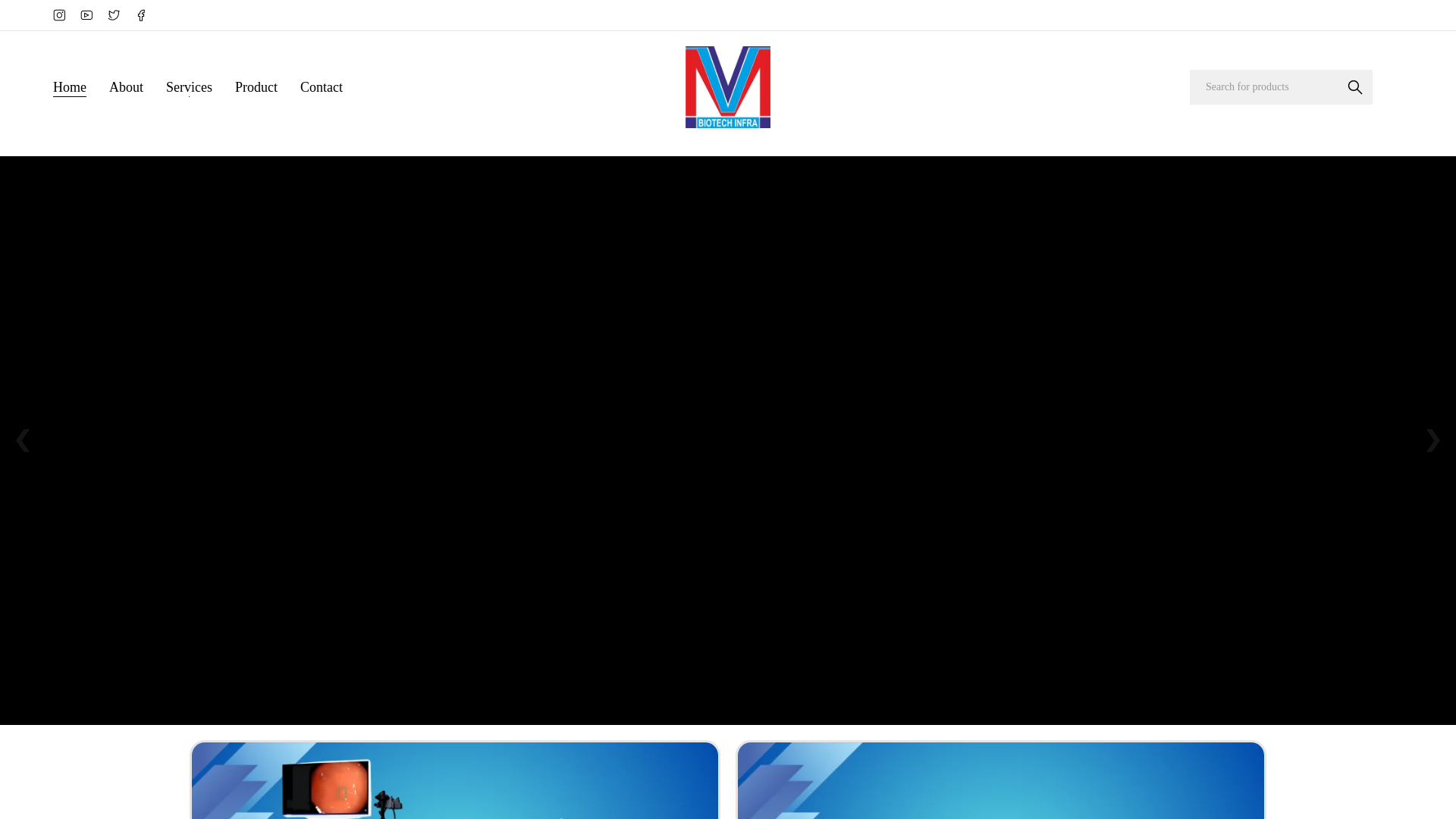 website screenshot of https://vvmbiotech.com