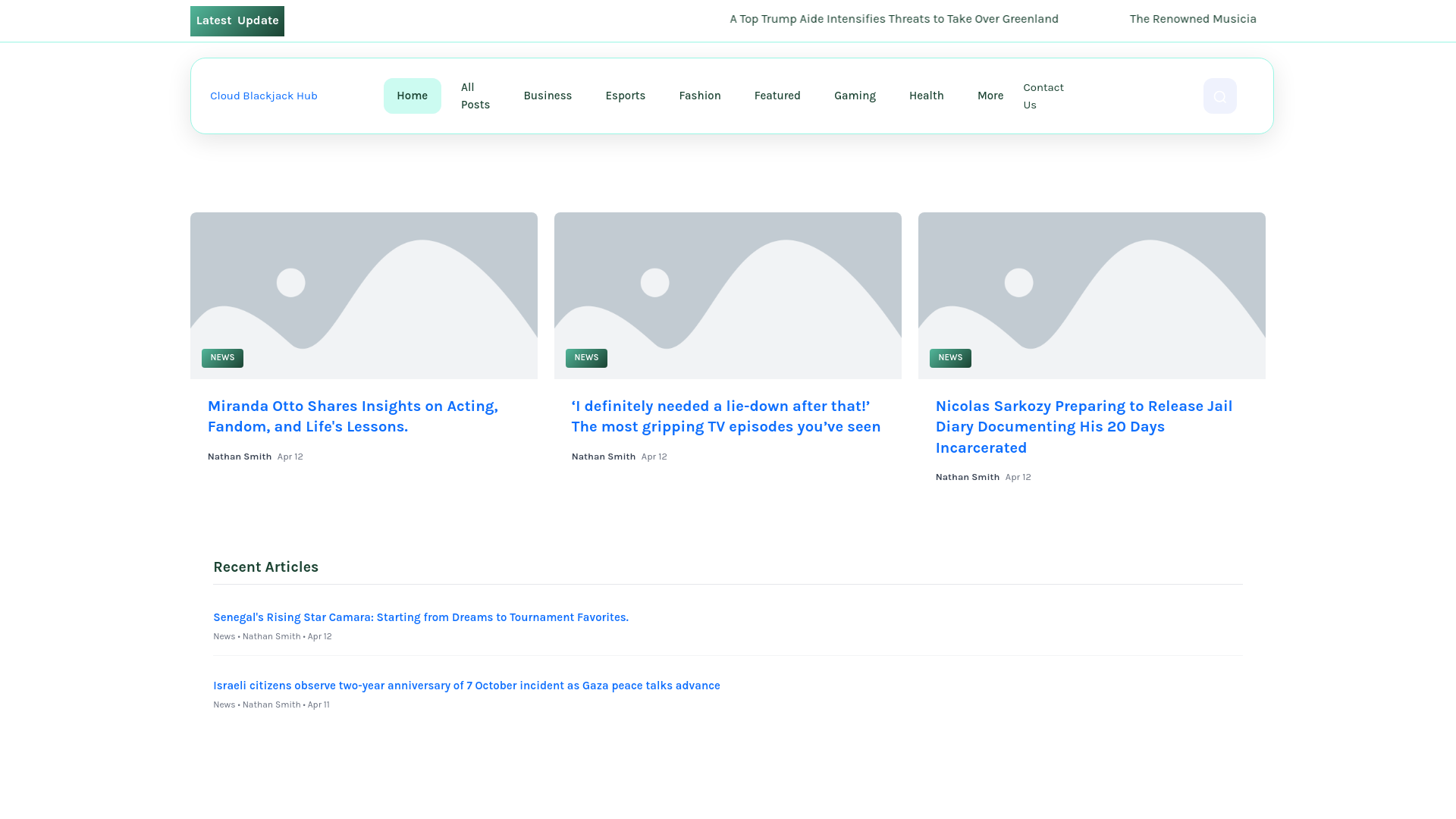 website screenshot of https://cloudblackjackhub.nl/