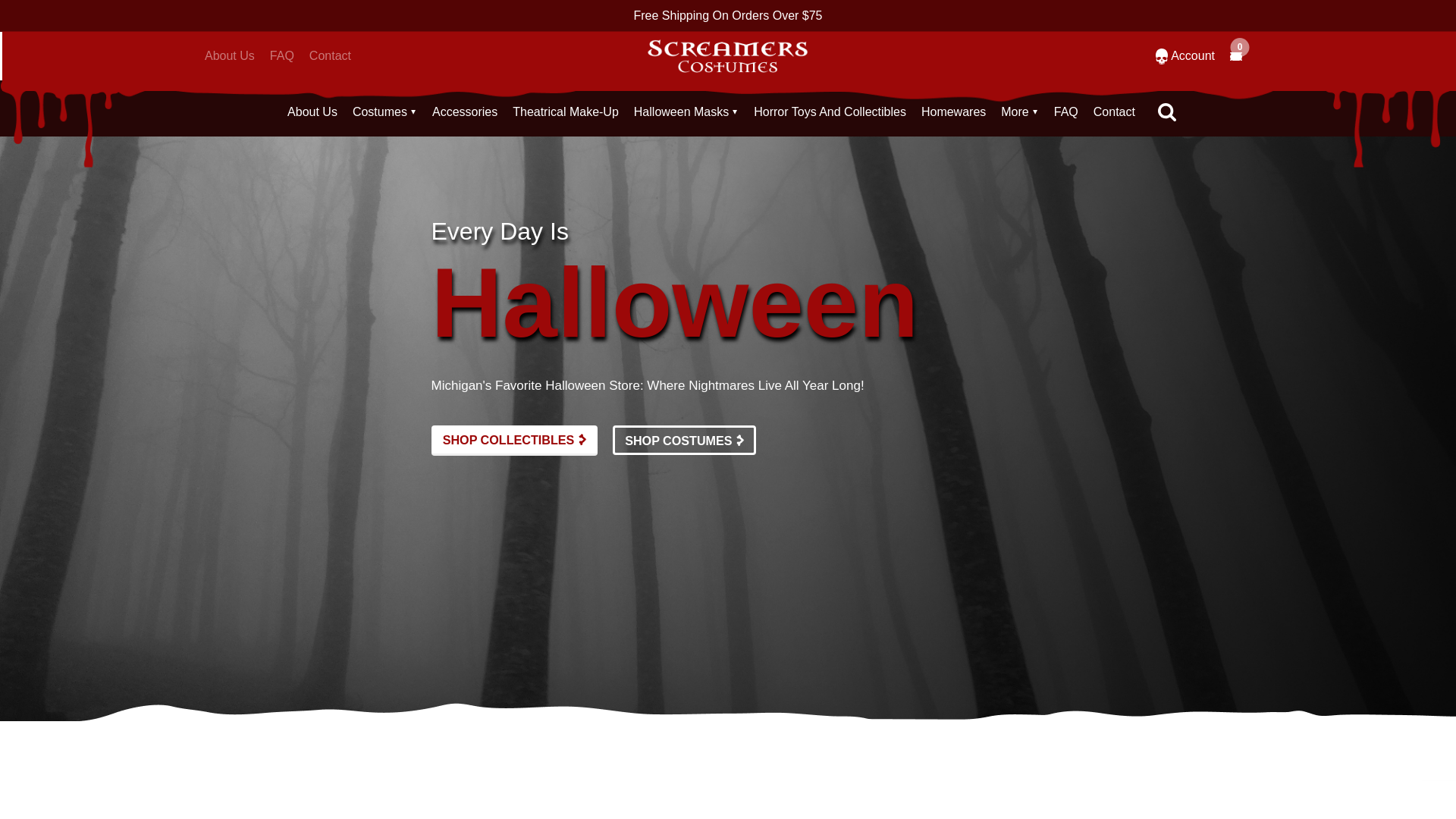 website screenshot of https://ghostface30th.com/