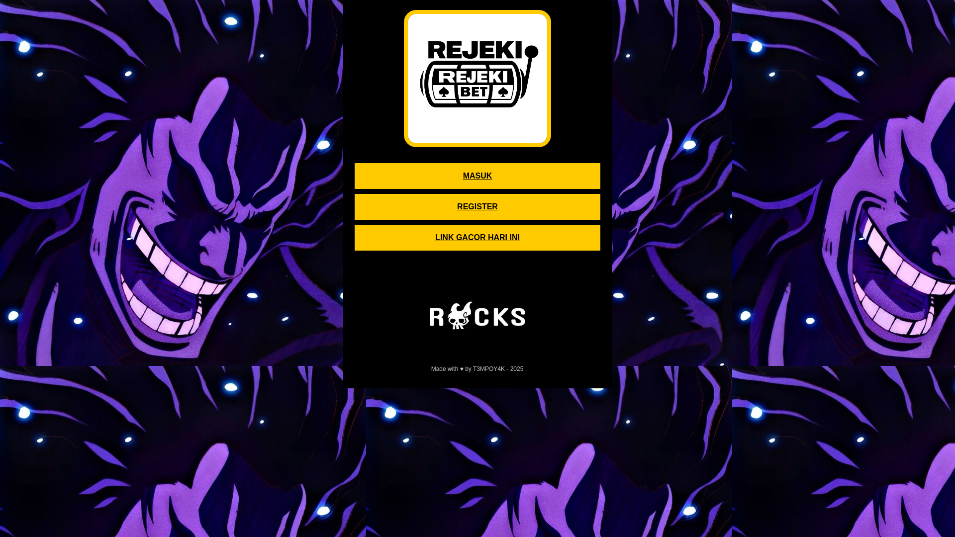 website screenshot of https://rejekibet-ustabuca.pages.dev/