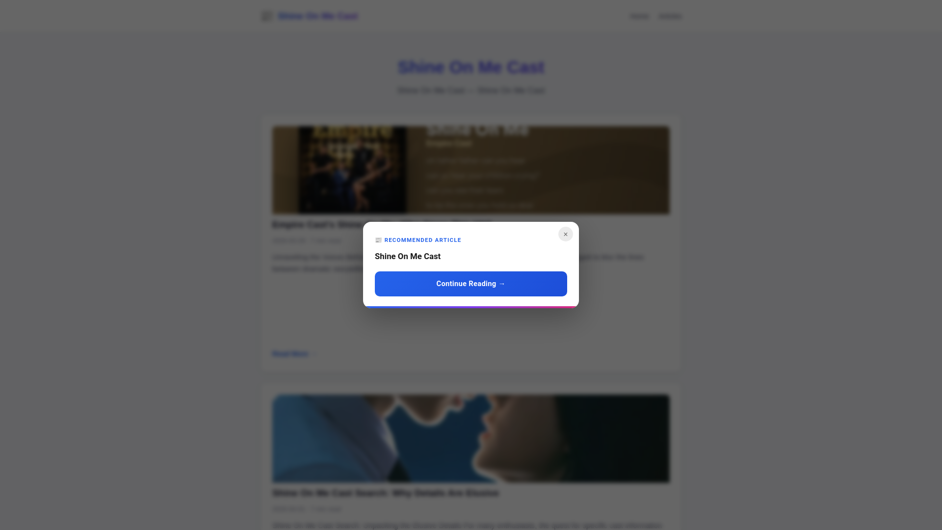 website screenshot of https://shine-on-me-cast.pages.dev/
