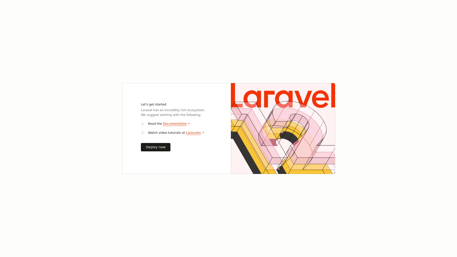 website screenshot of https://laravel-7tmqu.sevalla.app
