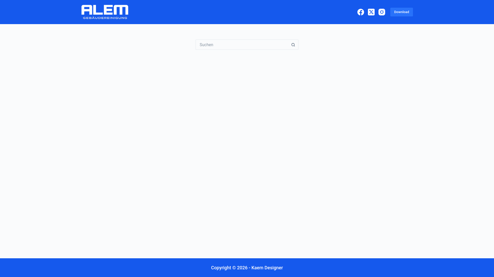 website screenshot of https://alem-gebaeudereinigung.de/