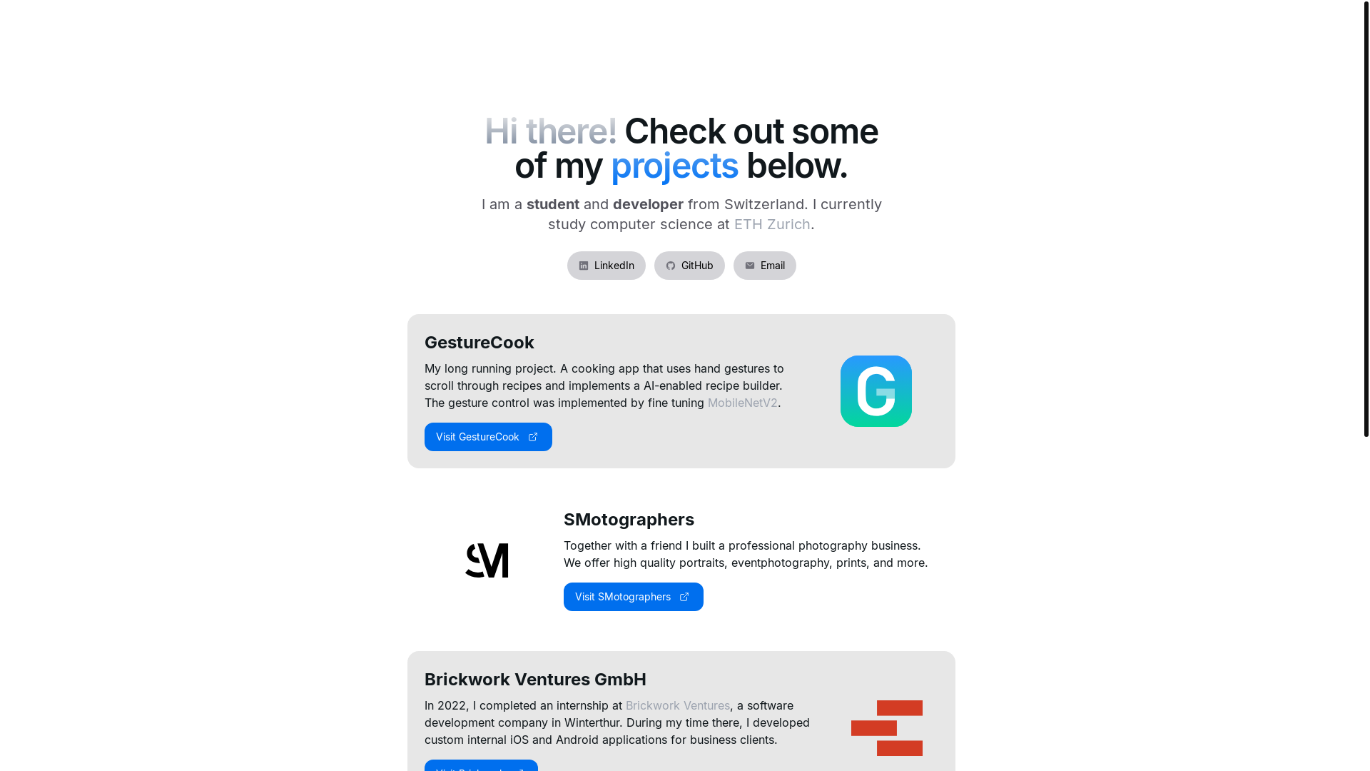 website screenshot of https://personal-website-4ls.pages.dev/