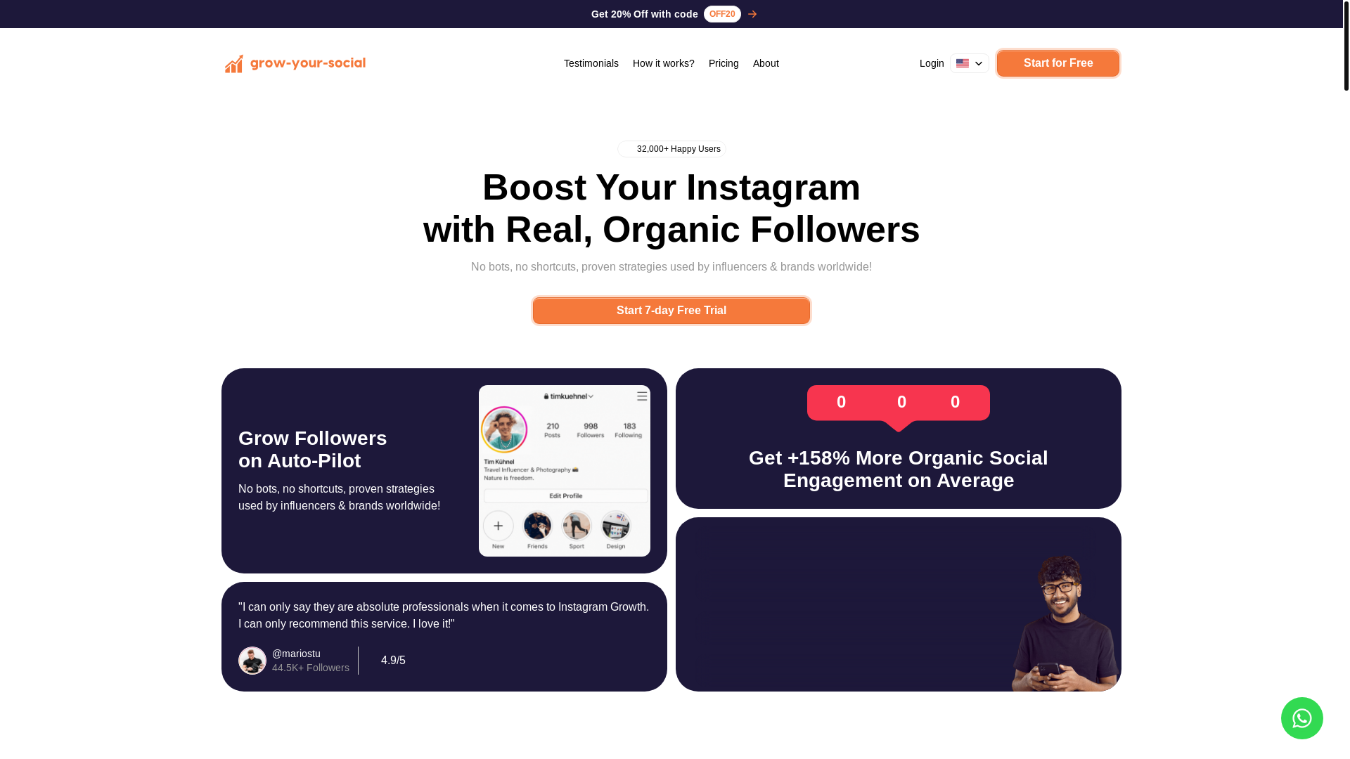 website screenshot of https://driveboost-grow-your-social.com/